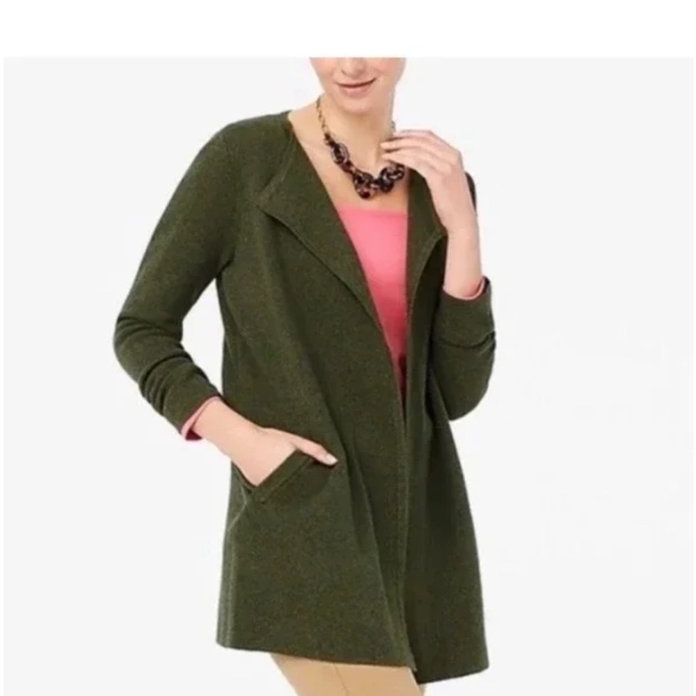 J. Crew Juliette Collarless Sweater Blazer